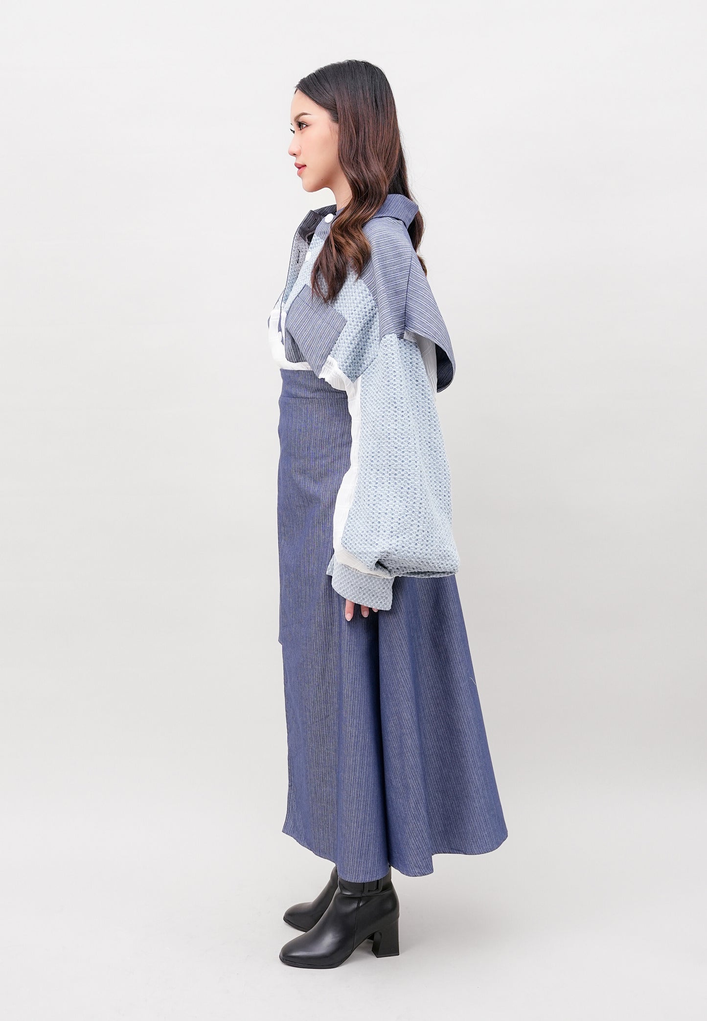 Layered Denim Shirt