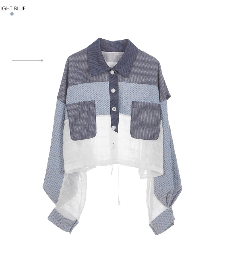Layered Denim Shirt