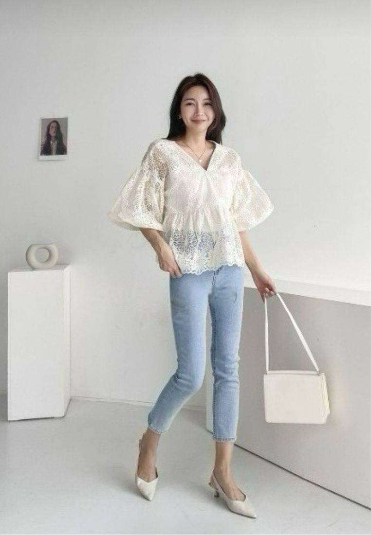 Chrysanthemum Mini Rassel Blouse
