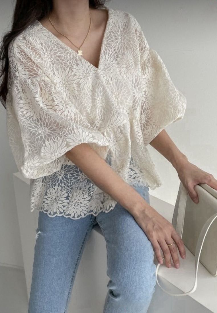 Chrysanthemum Mini Rassel Blouse