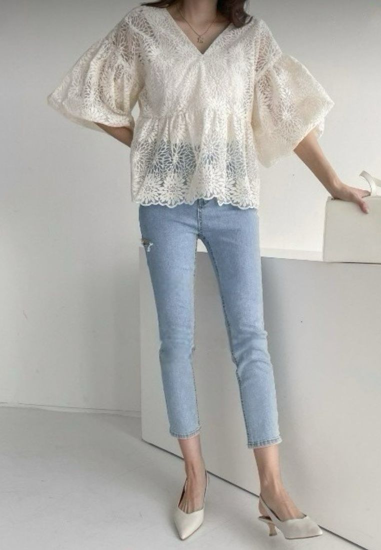 Chrysanthemum Mini Rassel Blouse