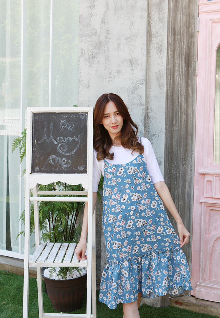 Sweet Alyssum Floral Dress
