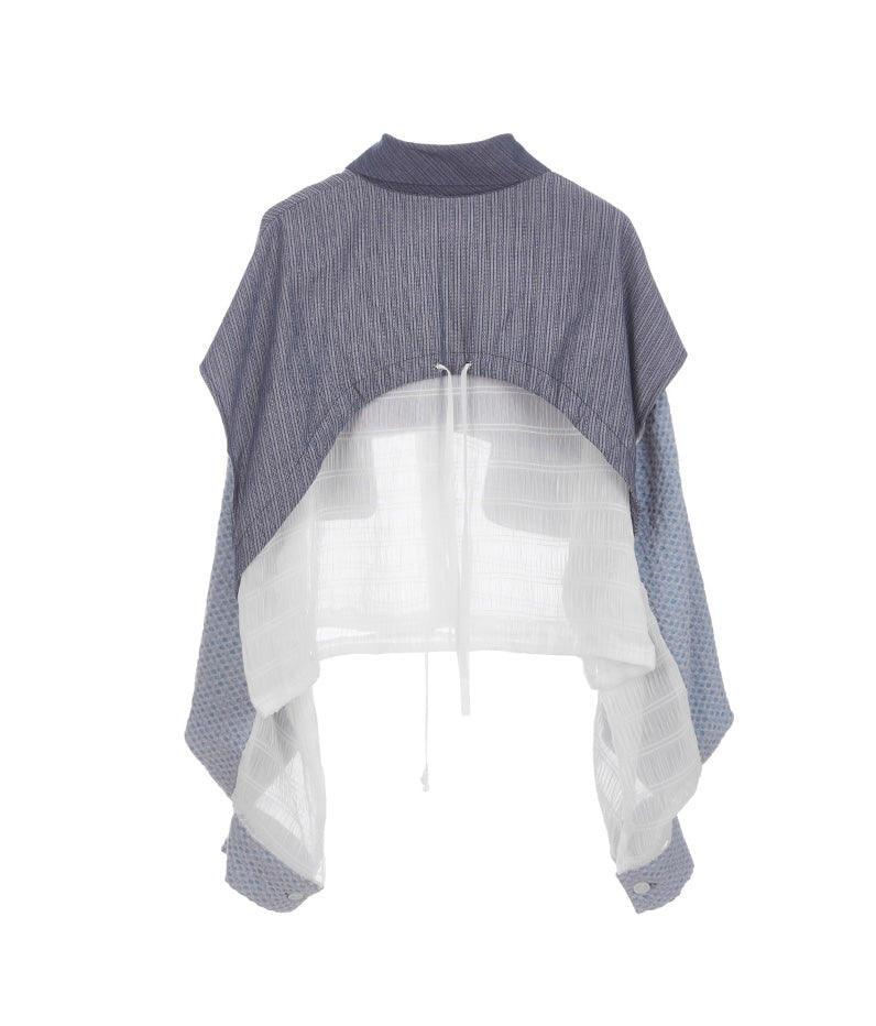 Layered Denim Shirt