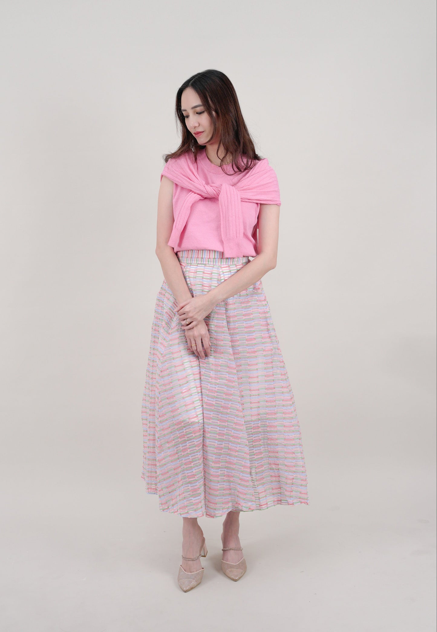2 Way Cape Layered Knit