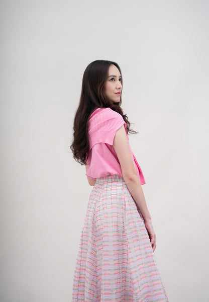 2 Way Cape Layered Knit