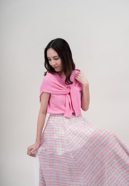 2 Way Cape Layered Knit