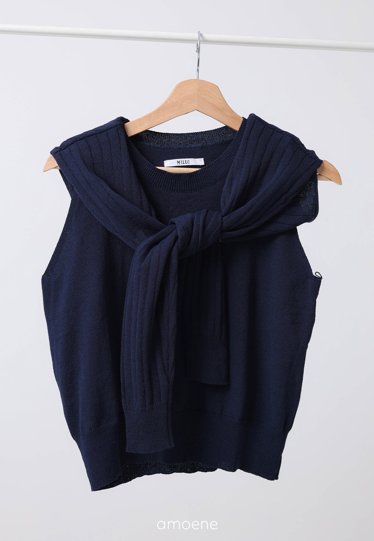 2 Way Cape Layered Knit