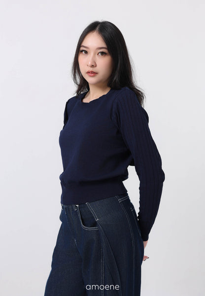 2 Way Cape Layered Knit