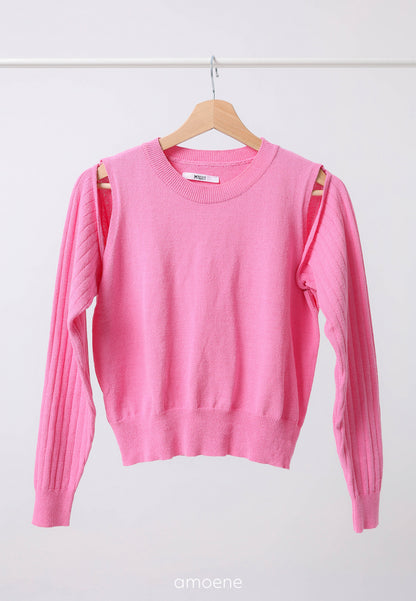 2 Way Cape Layered Knit