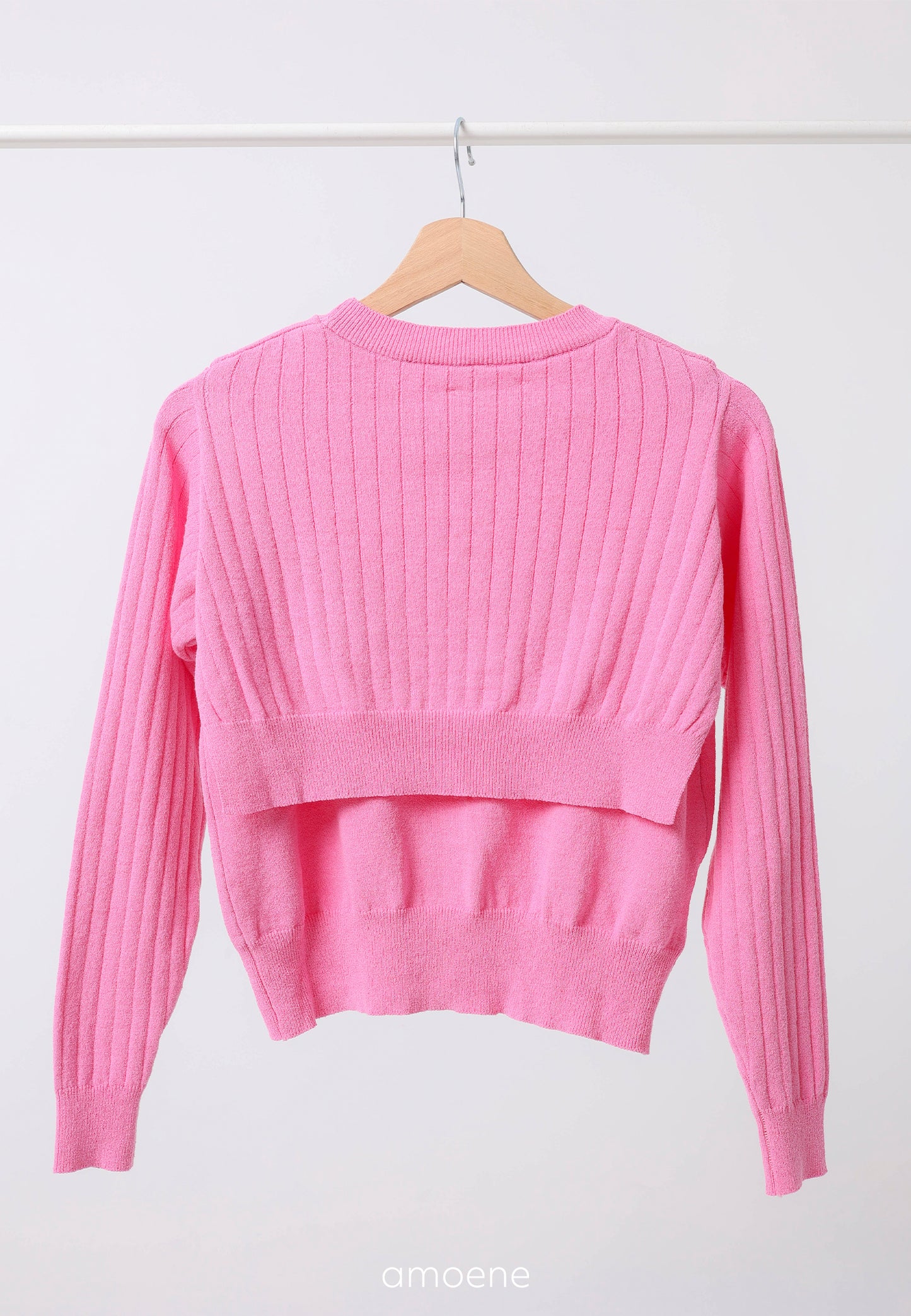 2 Way Cape Layered Knit