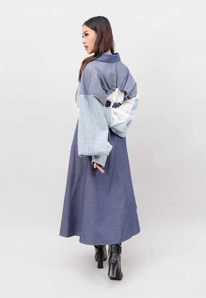 Layered Denim Shirt