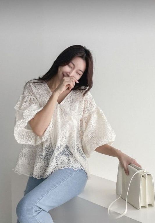 Chrysanthemum Mini Rassel Blouse