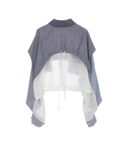 Layered Denim Shirt