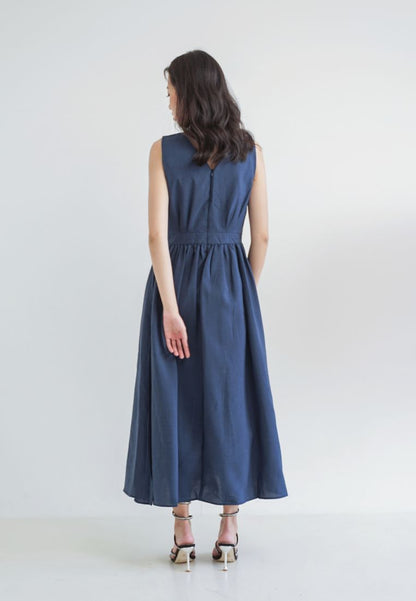 [MADE] Long Strap Dress Navy