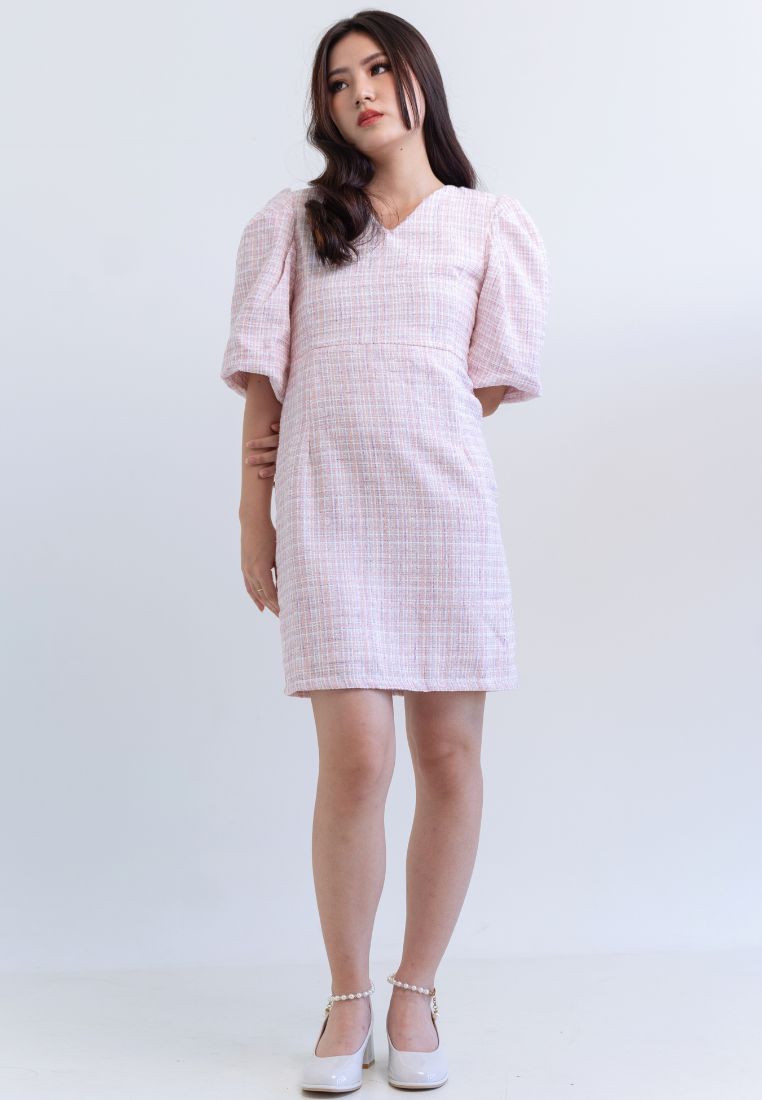 [MADE] Tweed Dress Pink