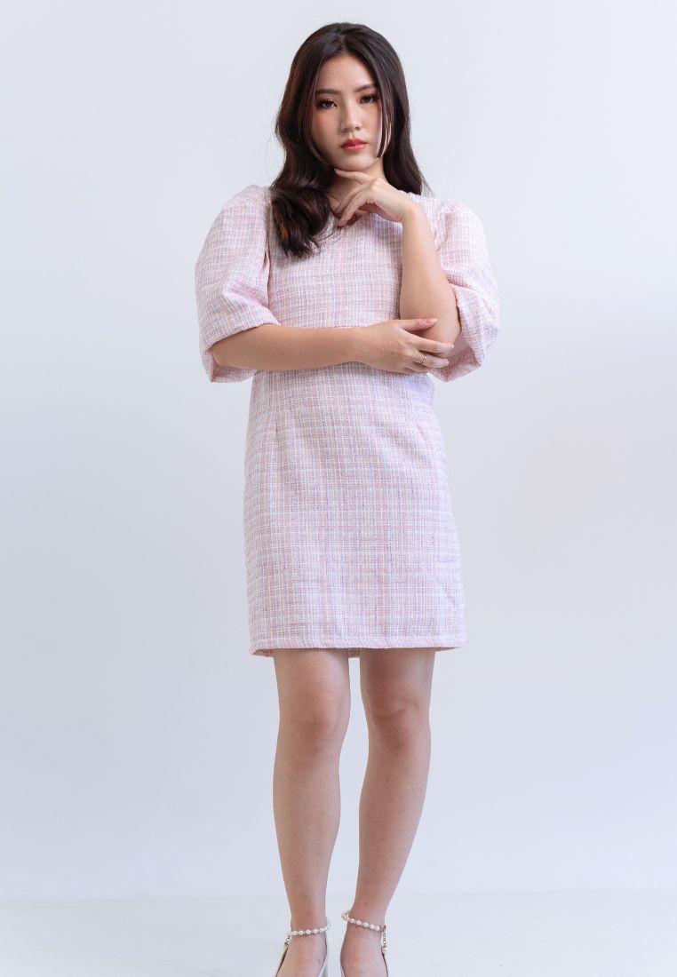 [MADE] Tweed Dress Pink
