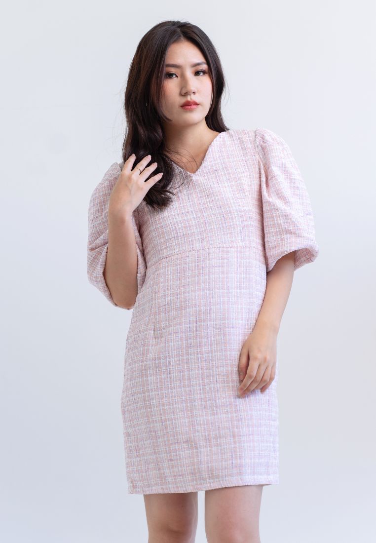 [MADE] Tweed Dress Pink