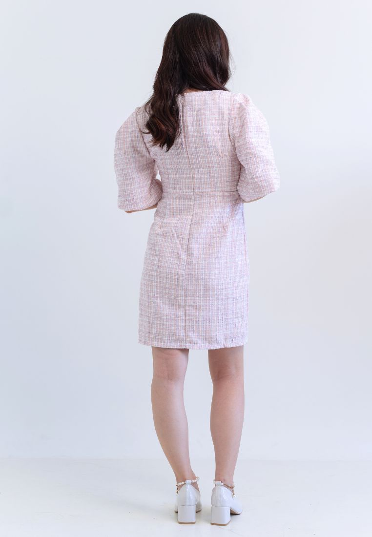 [MADE] Tweed Dress Pink
