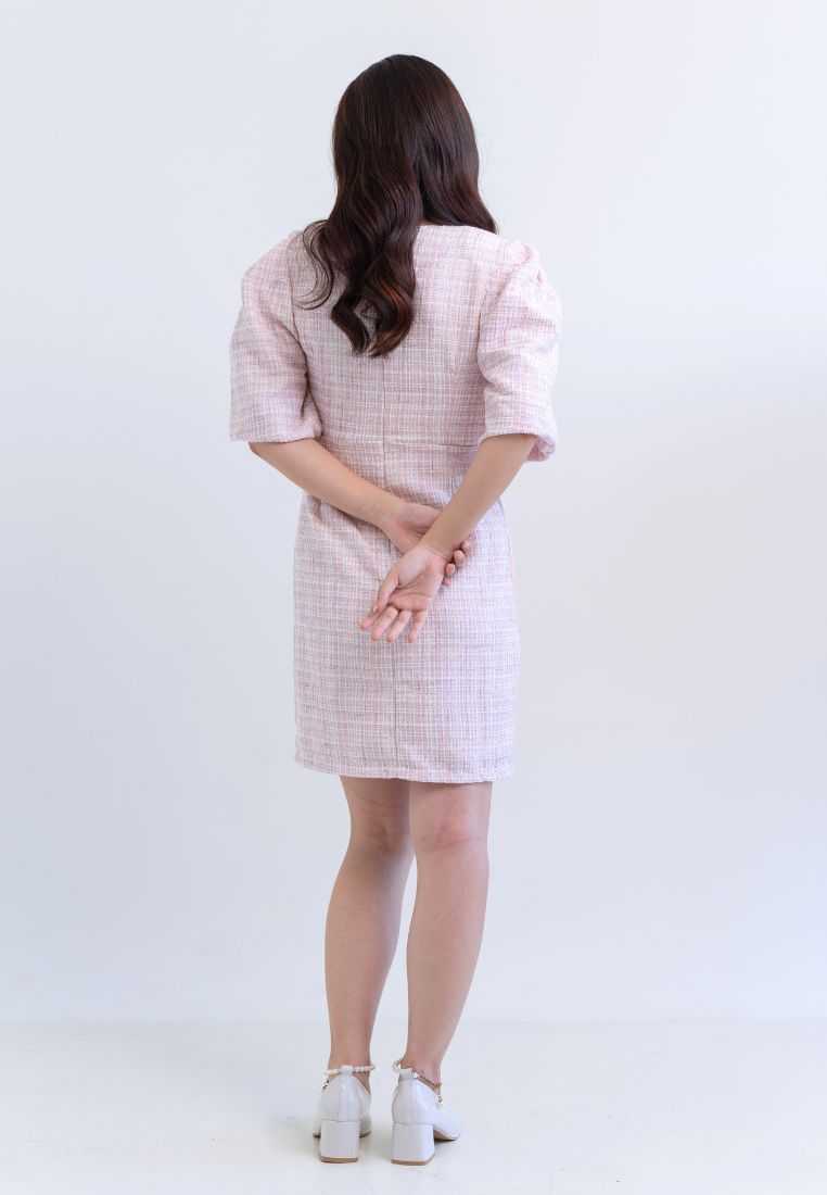 [MADE] Tweed Dress Pink
