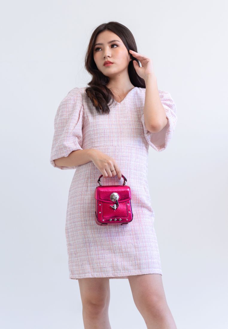 [MADE] Tweed Dress Pink