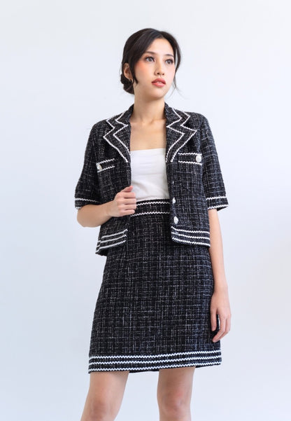 [MADE] Tweed Set Black Ivory