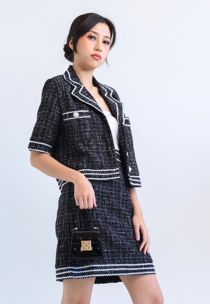 [MADE] Tweed Set Black Ivory