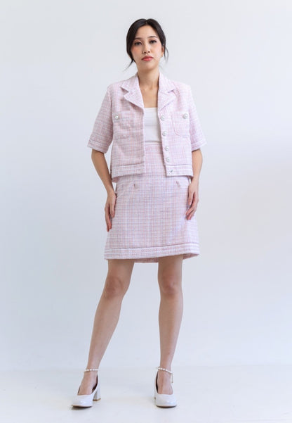 [MADE] Tweed Set Pink