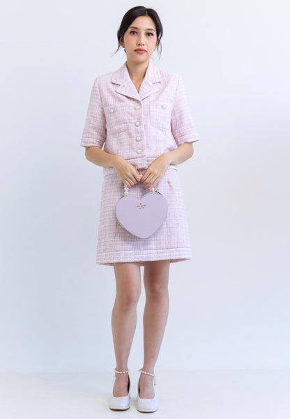 [MADE] Tweed Set Pink