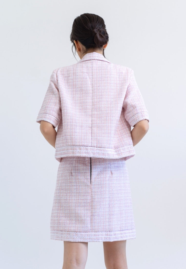 [MADE] Tweed Set Pink
