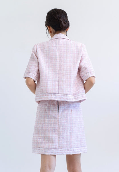 [MADE] Tweed Set Pink