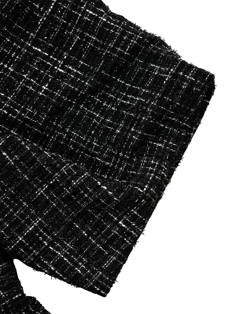 [MADE] Tweed Dress Black Ivory