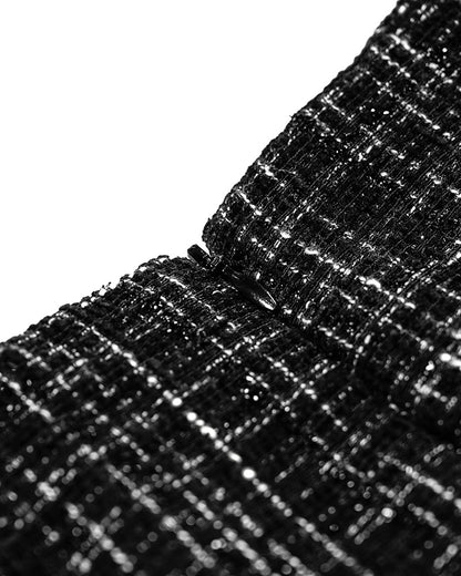 [MADE] Tweed Dress Black Ivory