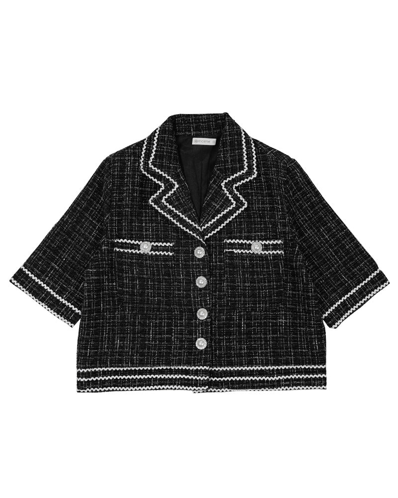 [MADE] Tweed Set Black Ivory